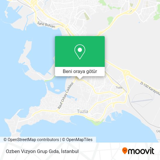 Ozben Vızyon Grup Gıda harita