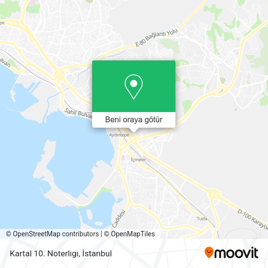 Kartal 10. Noterlıgı harita