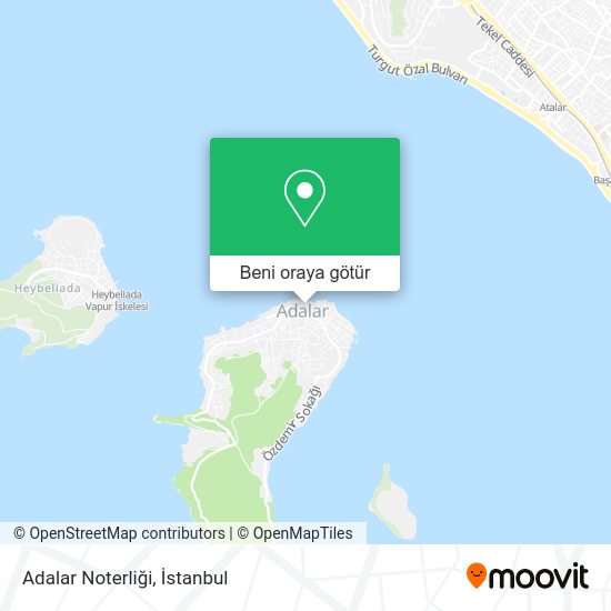 Adalar Noterliği harita