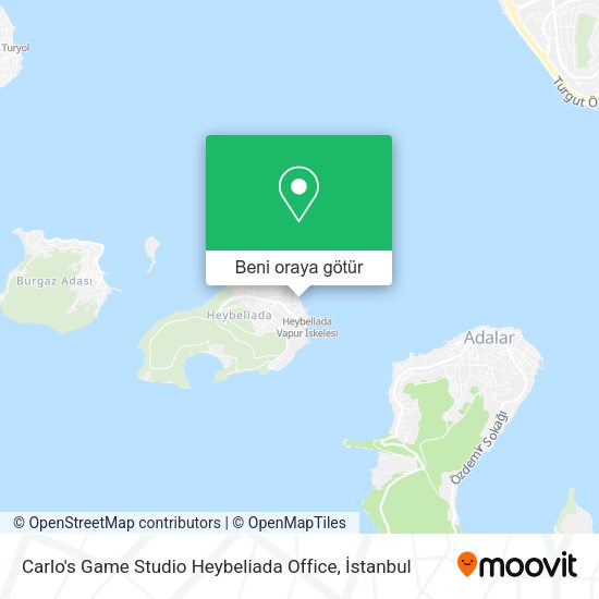 Carlo's Game Studio Heybeliada Office harita