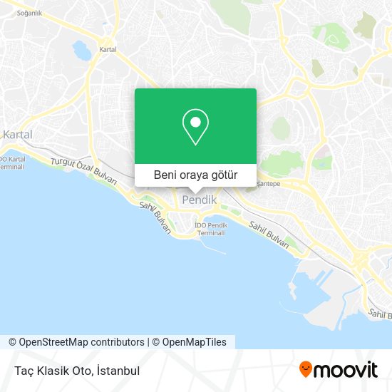 Taç Klasik Oto harita