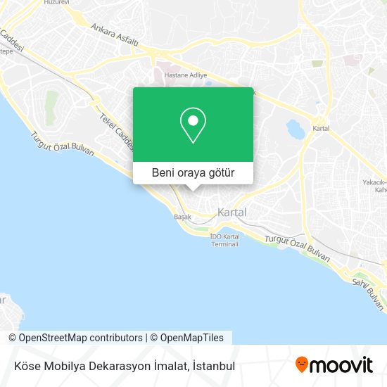 Köse Mobilya Dekarasyon İmalat harita