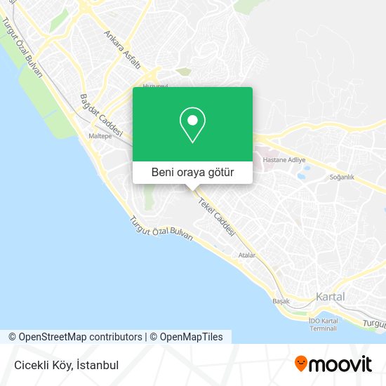 Cicekli Köy harita