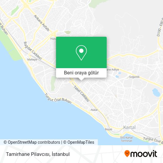 Tamirhane Pilavcısı harita