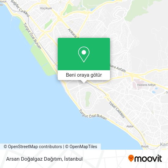Arsan Doğalgaz Dağıtım harita