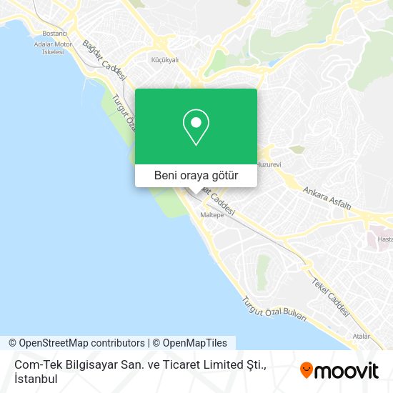 Com-Tek Bilgisayar San. ve Ticaret Limited Şti. harita
