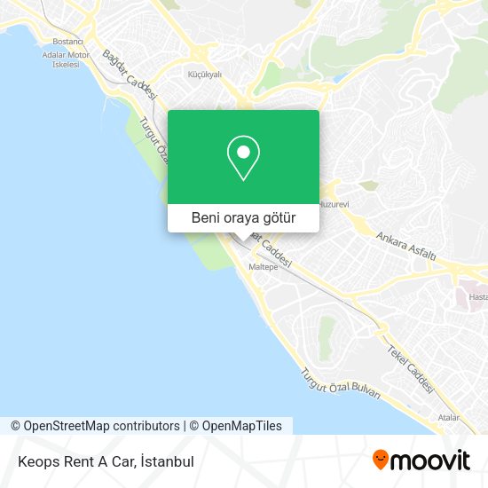 Keops Rent A Car harita