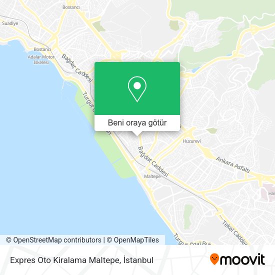 Expres Oto Kiralama Maltepe harita