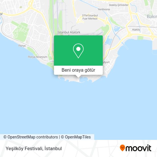 Yeşilköy Festivali harita