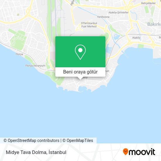 Midye Tava Dolma harita