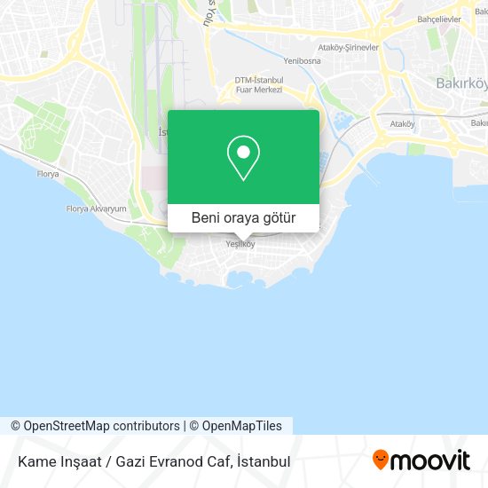 Kame Inşaat / Gazi Evranod Caf harita