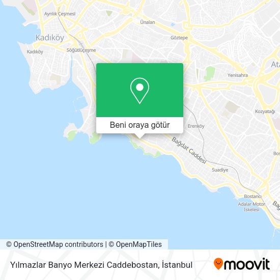 Yılmazlar Banyo Merkezi Caddebostan harita