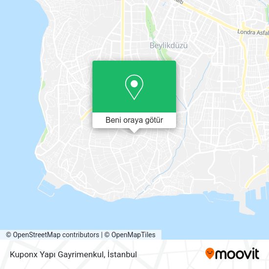 Kuponx Yapı Gayrimenkul harita