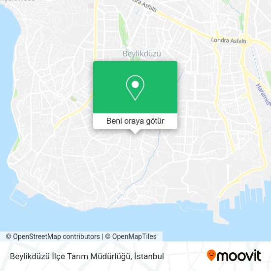 Beylikdüzü İlçe Tarım Müdürlüğü harita