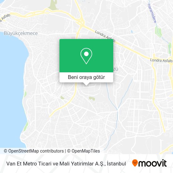 Van Et Metro Ticari ve Mali Yatirimlar A.Ş. harita