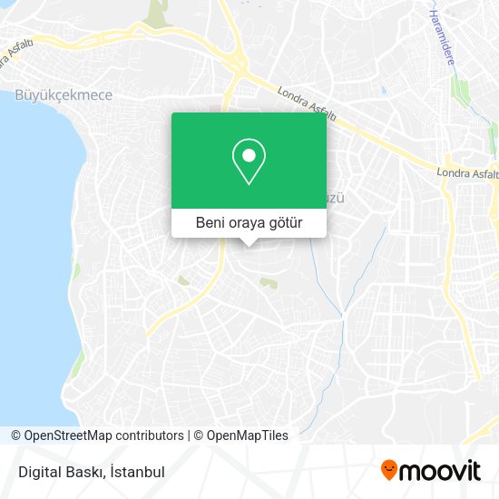 Digital Baskı harita