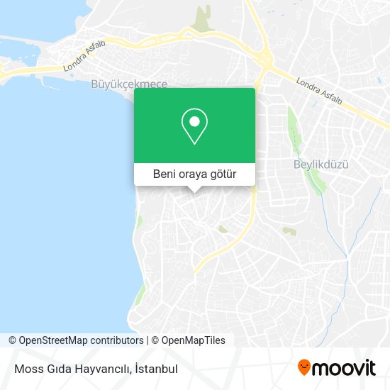 Moss Gıda Hayvancılı harita