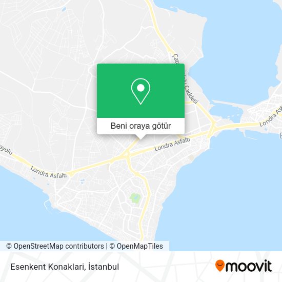 Esenkent Konaklari harita