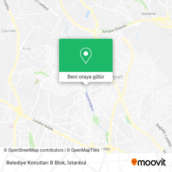 Belediye Konutları B Blok harita
