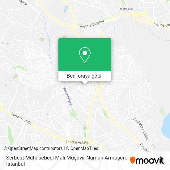 Serbest Muhasebeci Mali Müşavir Numan Armuşen harita