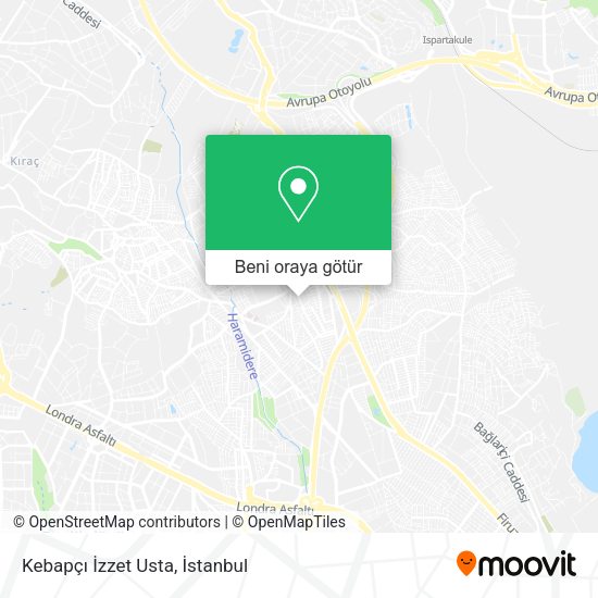 Kebapçı İzzet Usta harita