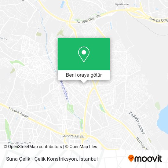 Suna Çelik - Çelik Konstriksyon harita
