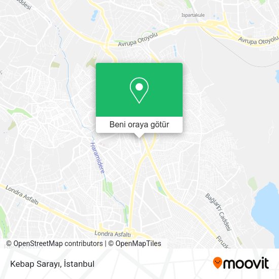 Kebap Sarayı harita