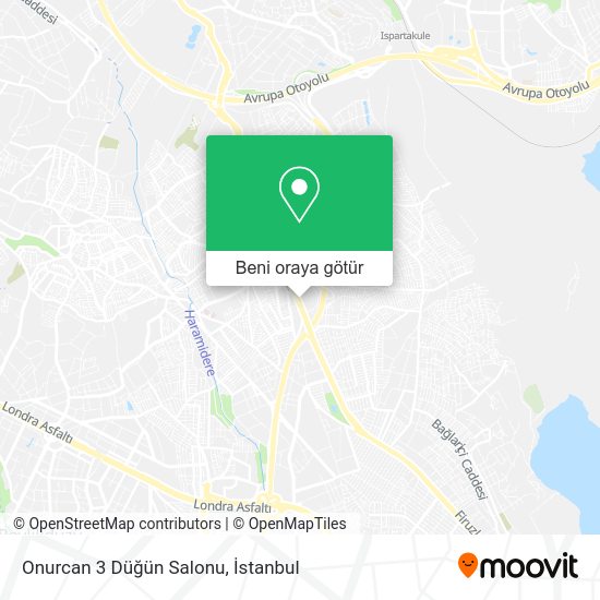 Onurcan 3 Düğün Salonu harita
