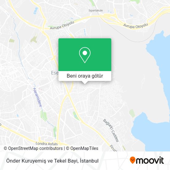Önder Kuruyemiş ve Tekel Bayi harita