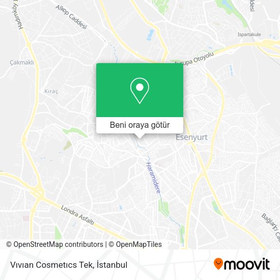 Vıvıan Cosmetıcs Tek harita