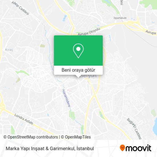 Marka Yapı Inşaat & Garimenkul harita
