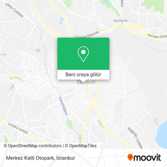 Merkez Katli Otopark harita