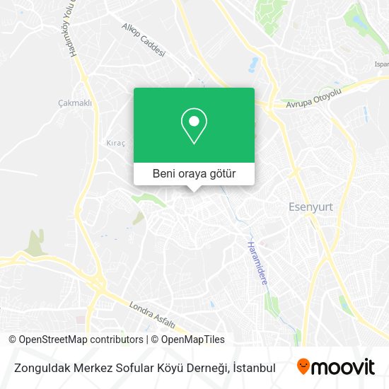Zonguldak Merkez Sofular Köyü Derneği harita