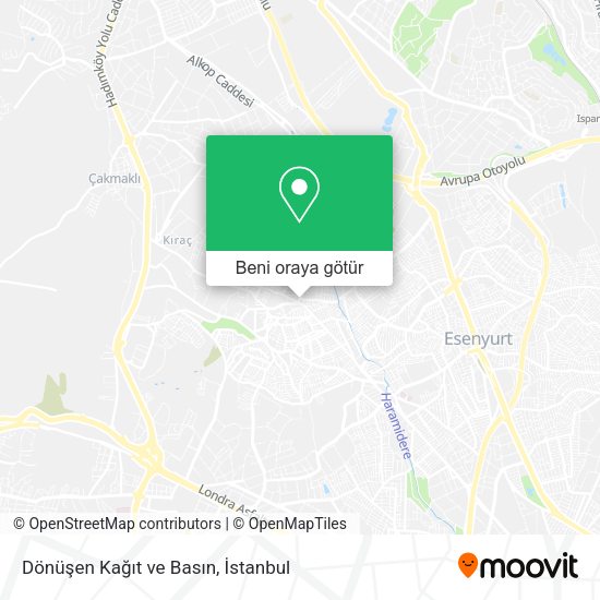 Dönüşen Kağıt ve Basın harita
