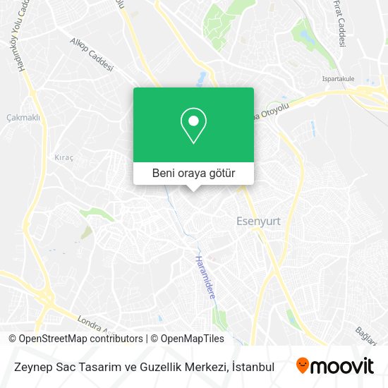 Zeynep Sac Tasarim ve Guzellik Merkezi harita