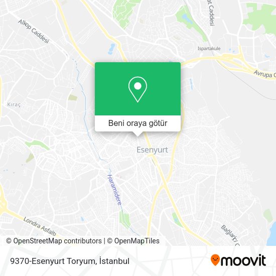 9370-Esenyurt Toryum harita