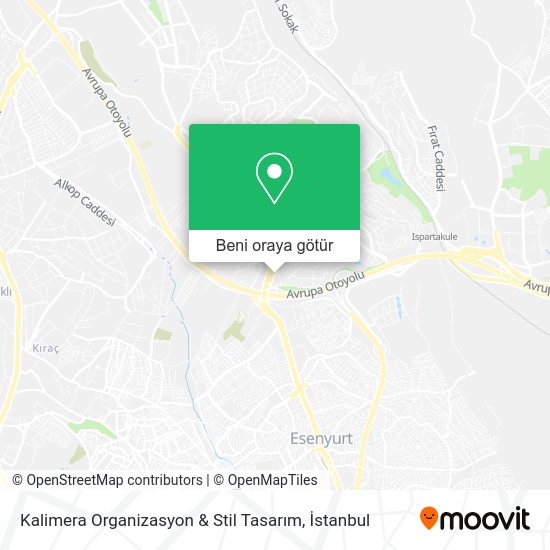 Kalimera Organizasyon & Stil Tasarım harita