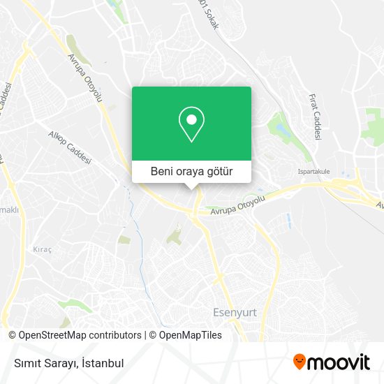 Sımıt Sarayı harita