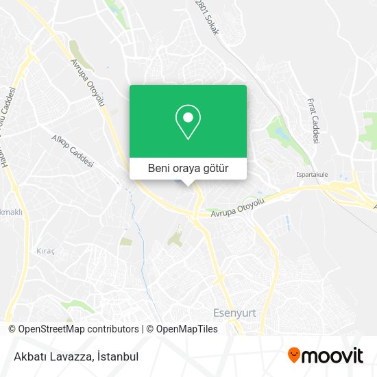 Akbatı Lavazza harita