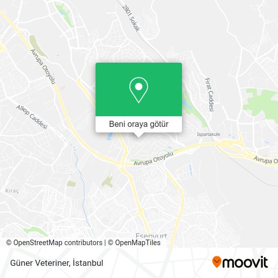 Güner Veteriner harita