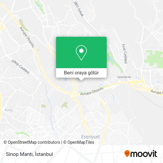 Sinop Mantı harita