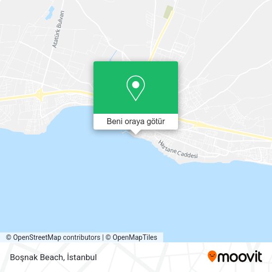 Boşnak Beach harita