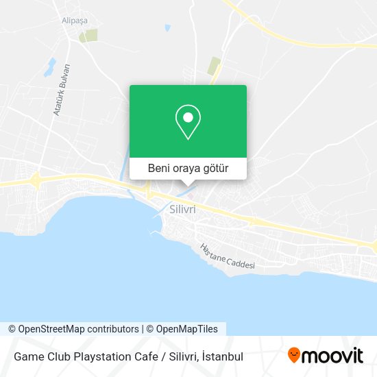 Game Club Playstation Cafe / Silivri harita