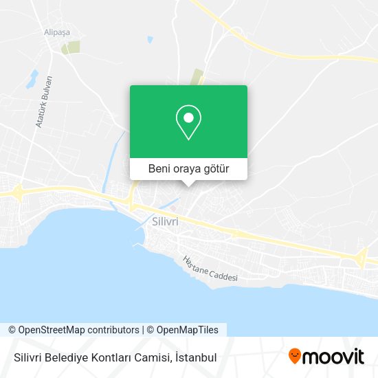 Silivri Belediye Kontları Camisi harita