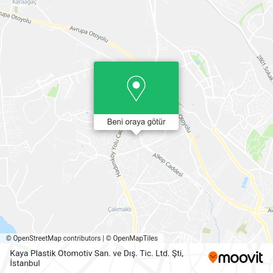 Kaya Plastik Otomotiv San. ve Dış. Tic. Ltd. Şti harita