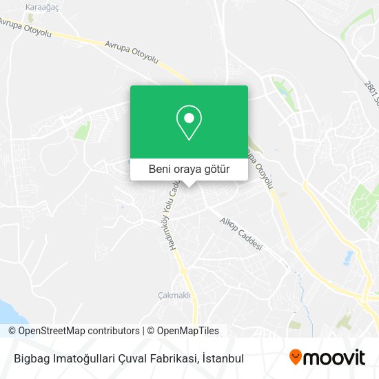 Bigbag Imatoğullari Çuval Fabrikasi harita