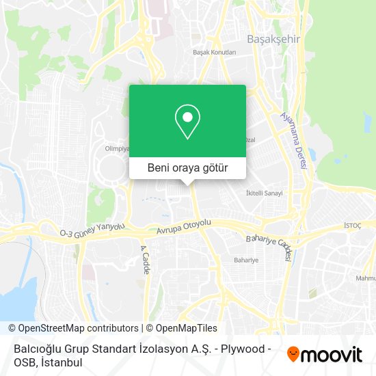 Balcıoğlu Grup Standart İzolasyon A.Ş. - Plywood - OSB harita