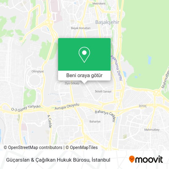 Güçarslan & Çağılkan Hukuk Bürosu harita