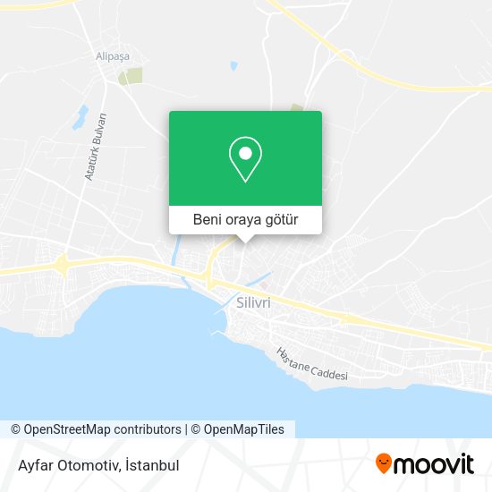 Ayfar Otomotiv harita