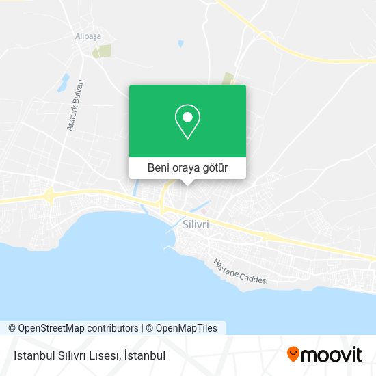 Istanbul Sılıvrı Lısesı harita